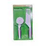 Stainless Steel Pizza Cutter and Spatula Set - Green Shop Online