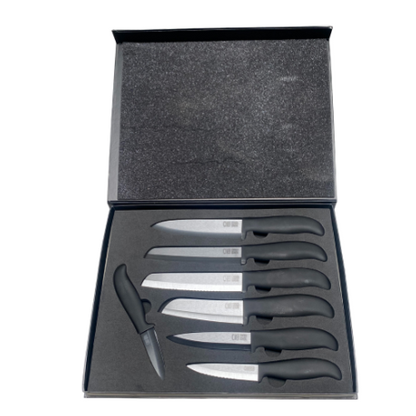 7 Piece Ceramic Knife Set - Green Shop Online