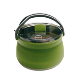 Silicone Collapsible Kettle - Portable 1L Capacity - Green Shop Online