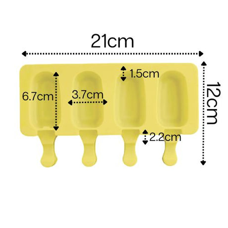 Mini Silicone Ice Cream Moulds Reusable & Non Stick - Green Shop Online