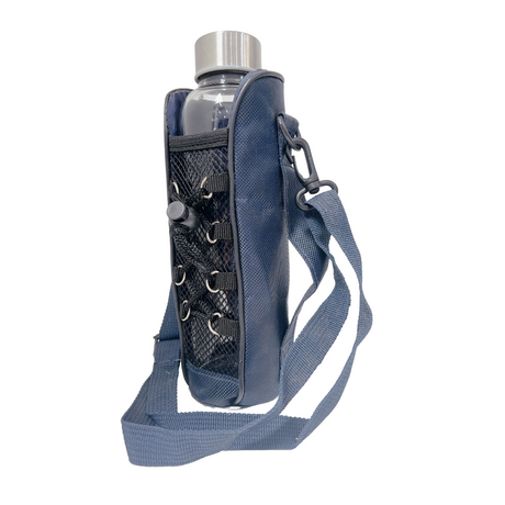 600ml Cafe Series Glass Bottle With Sports Sleeve - Green Shop Online