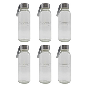 300ml Cafe Series –  Glass Bottle - Pack of 6 - Green Shop Online