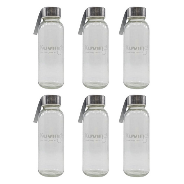 300ml Cafe Series –  Glass Bottle - Pack of 6 - Green Shop Online