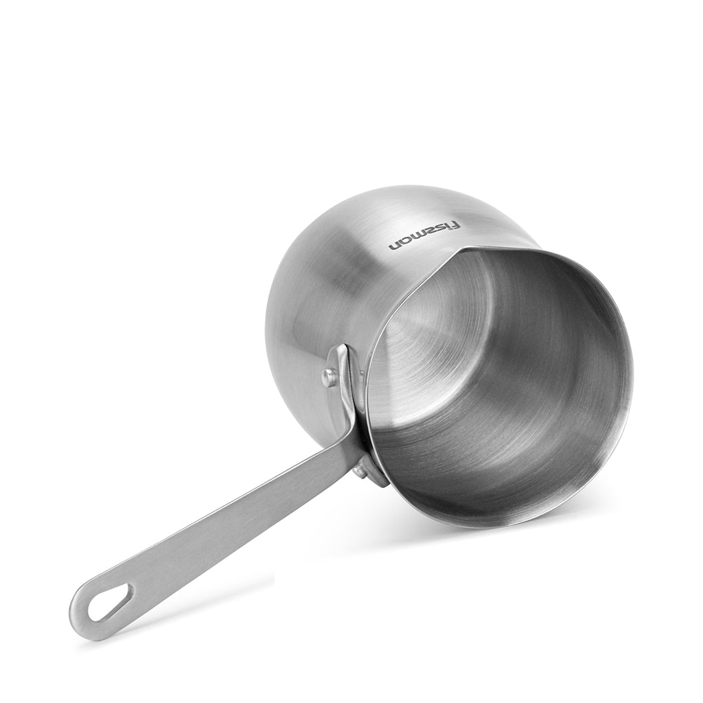 Induction-Friendly Stainless Steel Cezve – 680ml Turkish Coffee Maker - Green Shop Online