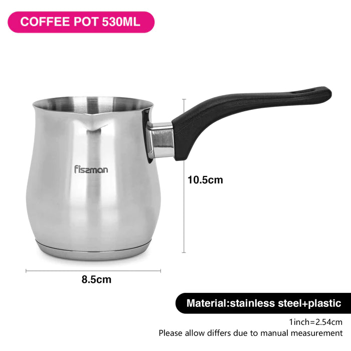 Coffee pot 530 ml with induction bottom stainless steel - Green Shop Online