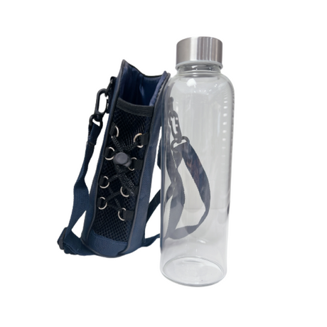 600ml Cafe Series Glass Bottle With Sports Sleeve - Green Shop Online