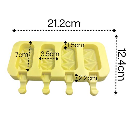 Mini Silicone Ice Cream Moulds Reusable & Non Stick - Green Shop Online