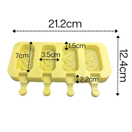 Mini Silicone Ice Cream Moulds Reusable & Non Stick - Green Shop Online
