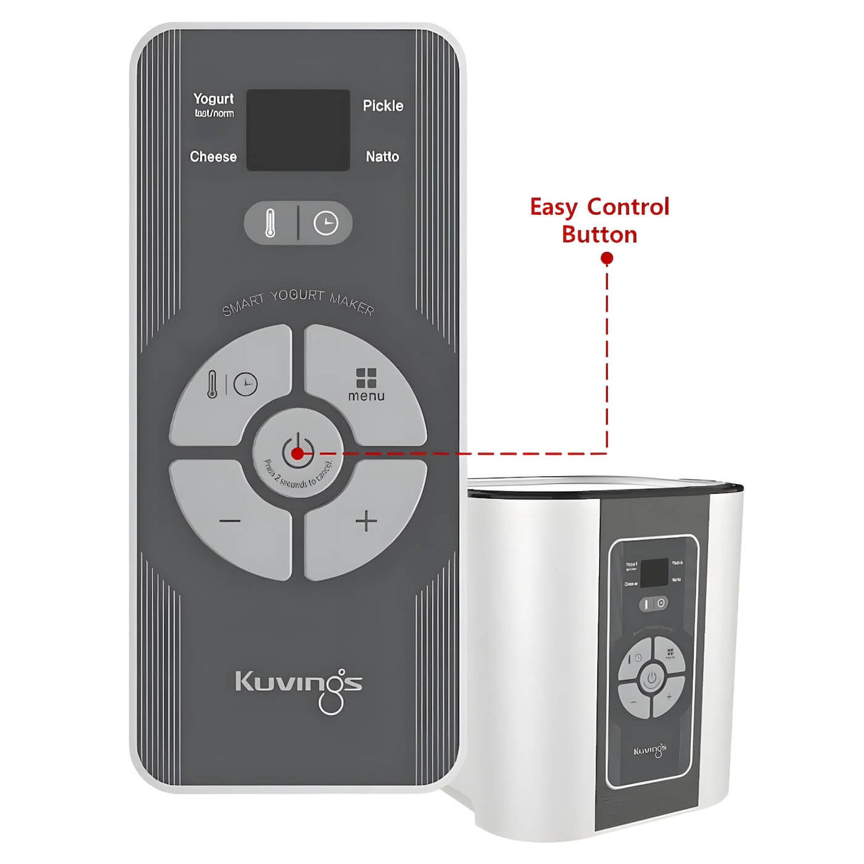 New Kuvings Smart Yogurt Maker with 4 Hour Rapid Yogurt Mode