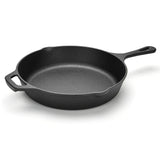 Non-Stick Cast Iron Frying Pan 26cm with Helper Handle - Green Shop Online