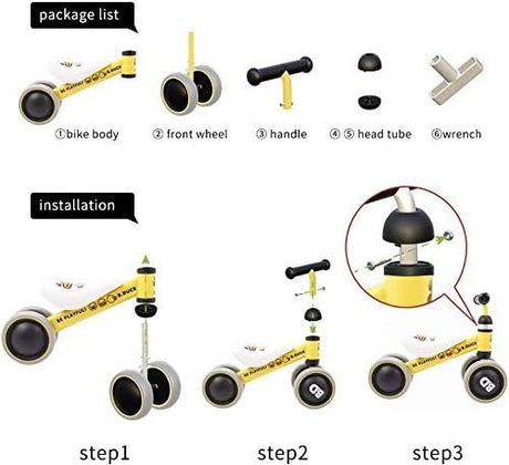 Mini Kids Balance Bike - Orange - Green Shop Online