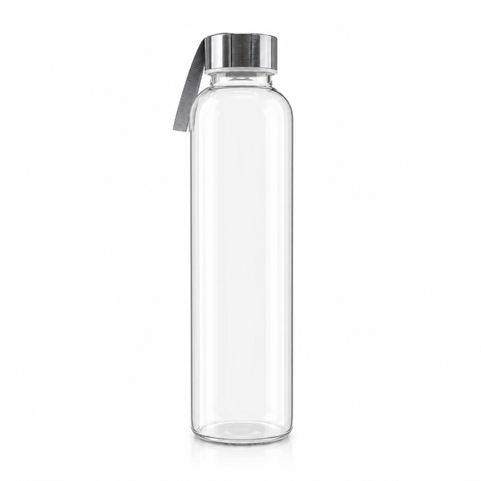 500ml Glass Bottle by KOVA - Borosilicate, Stainless Steel Lid
