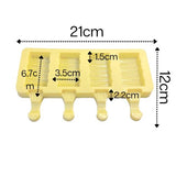 Mini Silicone Ice Cream Moulds Reusable & Non Stick - Green Shop Online