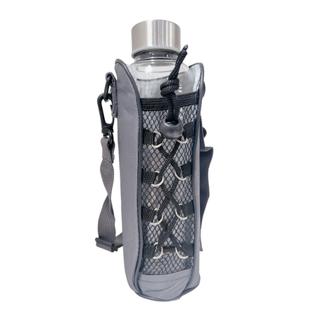 600ml Cafe Series Glass Bottle With Sports Sleeve - Green Shop Online