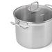 Stockpot 26 x 17cm 9.0 LTR with Glass Lid Stainless Steel