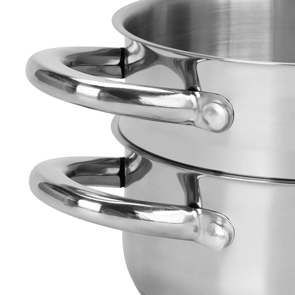 Mini Cooking Pot GULLIVER 14x7cm / 1.1 LTR with Steamer Inser 14x6.5cm - Green Shop Online