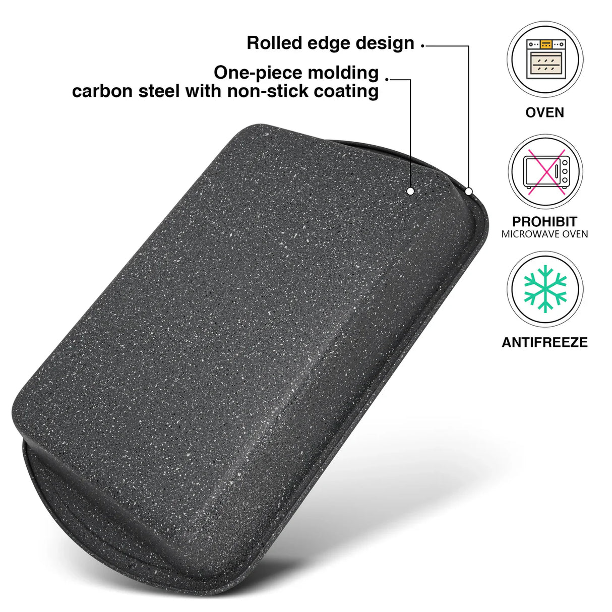 Roaster 38x24x5.6cm (Carbon Steel with Non-stick Coating)