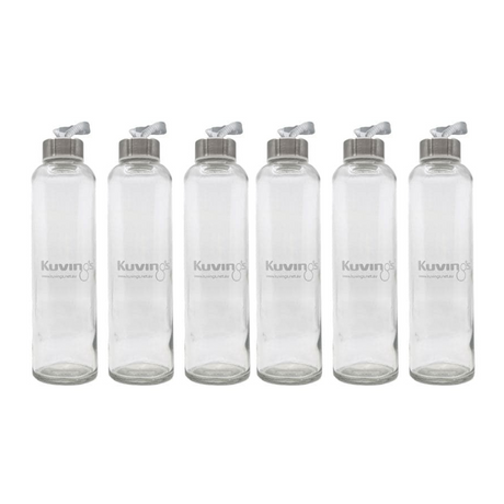 600ml Cafe Series – Clear Glass Bottles - Pack of 6 - Green Shop Online