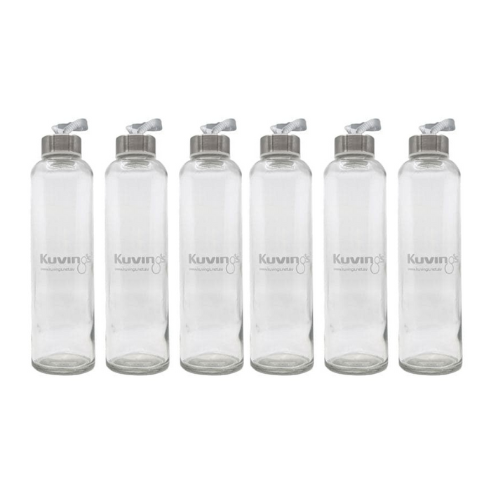 600ml Cafe Series – Clear Glass Bottles - Pack of 6