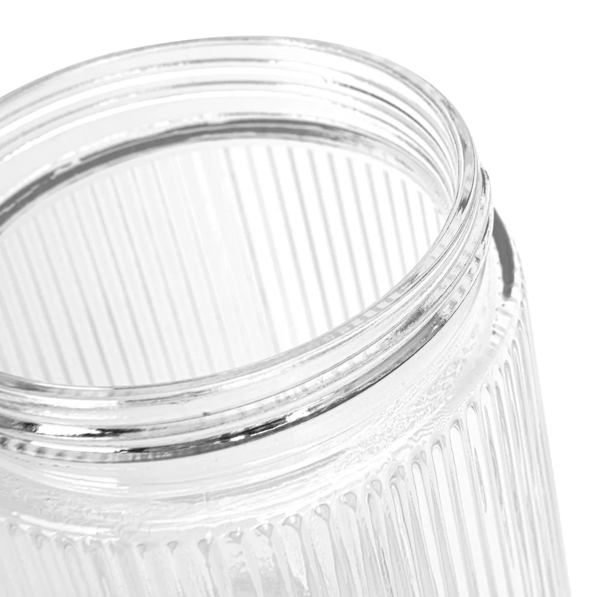 Set of 4 Storage Jars 1300ml (Glass)