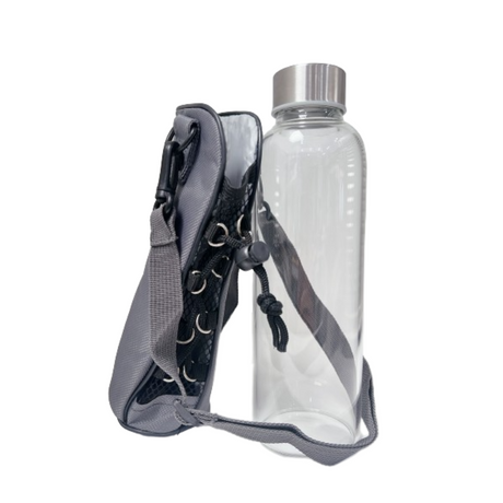 600ml Cafe Series Glass Bottle With Sports Sleeve - Green Shop Online