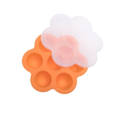 7 Holes Reusable Silicone Baby Food Freezer Tray Crisper Egg Bite