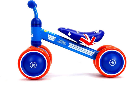 Mini Kids Balance Bike - Australia Flag - Green Shop Online