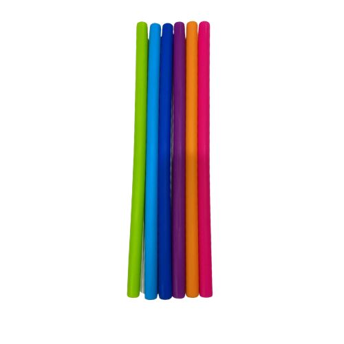 10mm Silicone Straws - Straight - Green Shop Online
