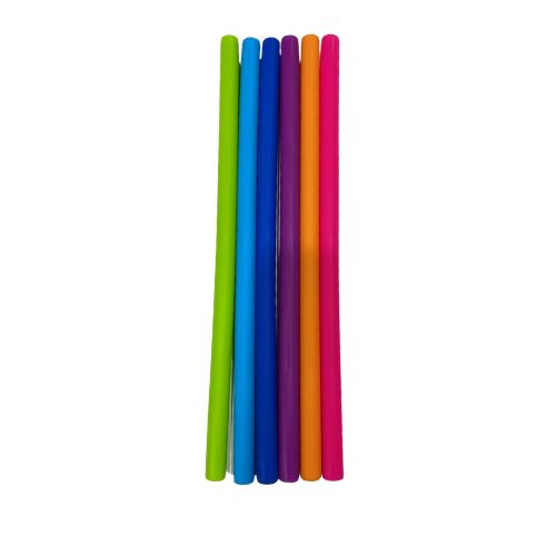 10mm Silicone Straws - Straight