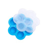 Silicone Baby Food Storage Container Ice Cube Maker - 7 Holes - Green Shop Online