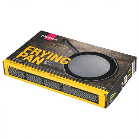 Cast Iron Non-Stick Frying Pan 25 x 4.6cm with Handle - Pack of 10 - Green Shop Online