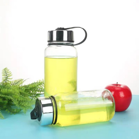 1 Litre Deluxe Café Series Jumbo Borosilicate Glass Bottle - Green Shop Online