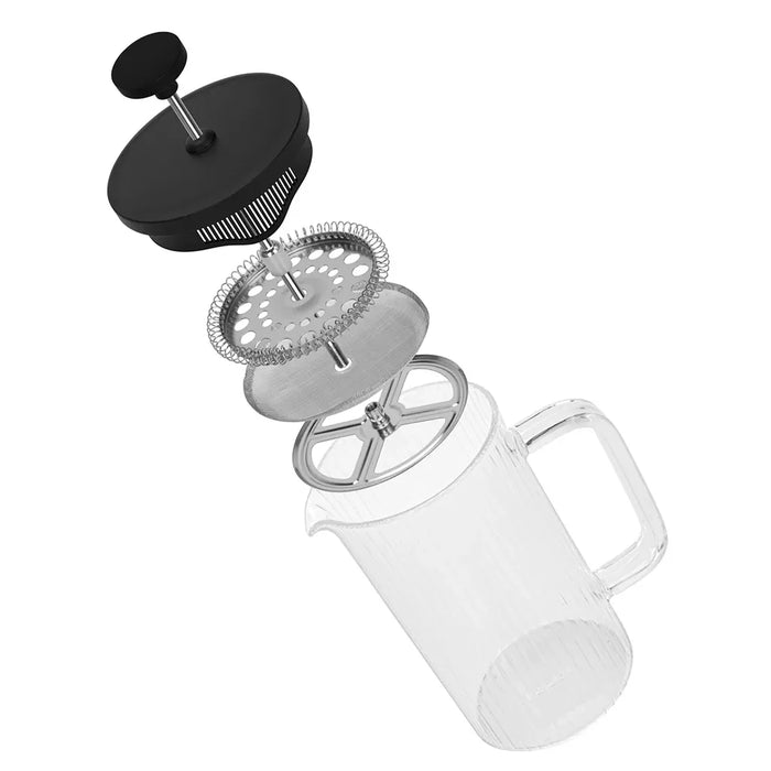 French Press Coffee Maker 600ml (Borosilicate Glass)