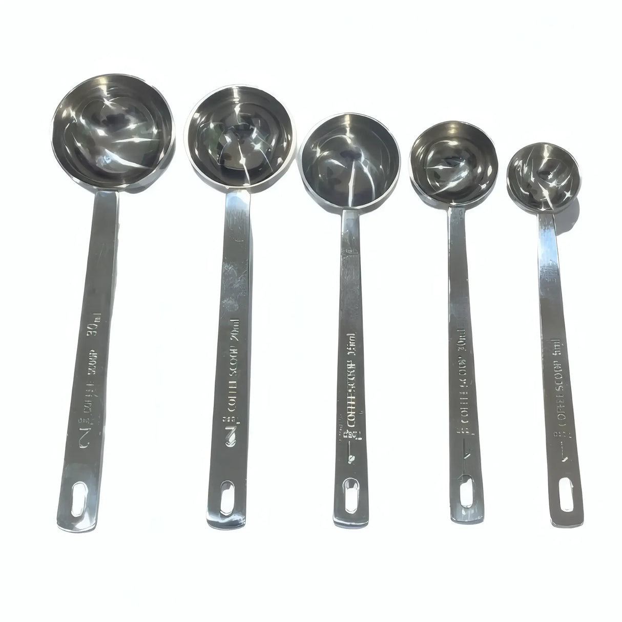 Stainless Steel Coffee Measuring Spoons 5 Pack