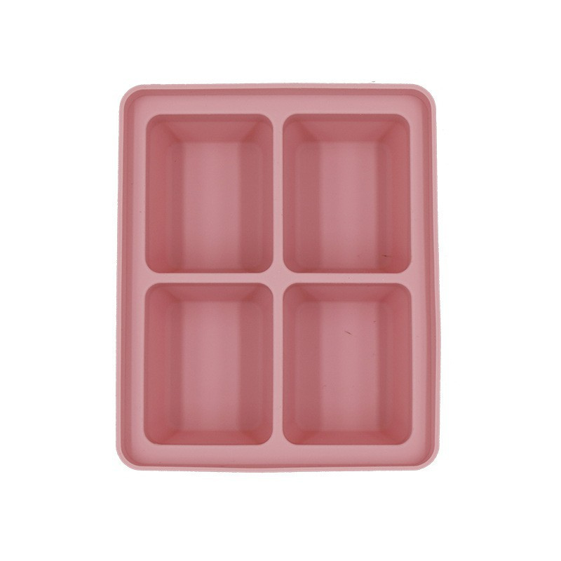 Baby Food-Prep & Serving Silicone Container - 4 Holes - Green Shop Online