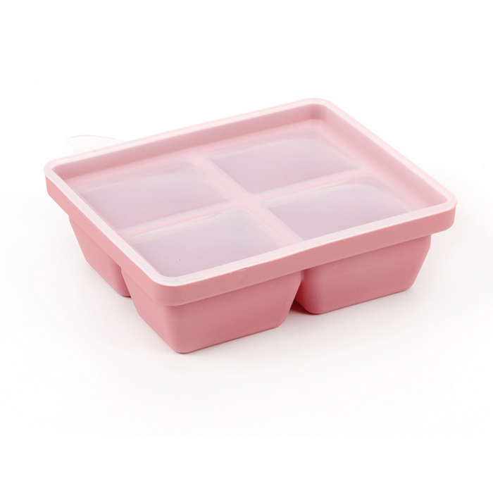 Baby Food-Prep & Serving Silicone Container - 4 Holes