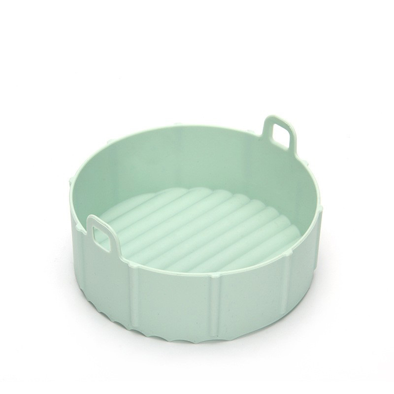 Silicone Air Fryer Round Pan Accessory - 15.5cm - Green Shop Online