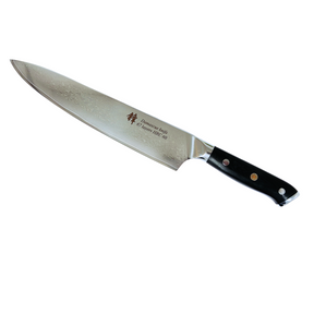 Damascus steel 10in Chef knife Black Fibre Glass Handle - Green Shop Online
