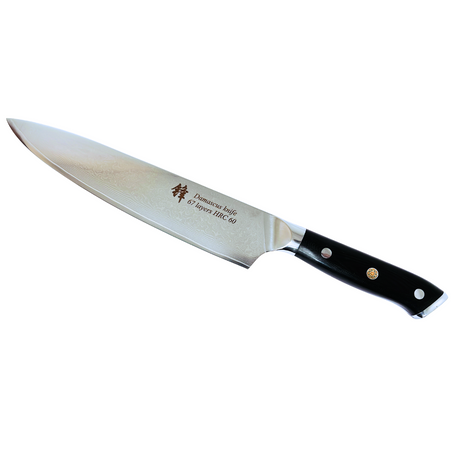 Damascus Steel 9in Chef knife Black Fibre Glass Handle - Green Shop Online