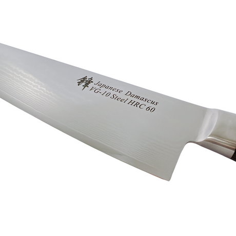 Chef Knife 8 in Damascus Steel – Pakka Wood Handle - Green Shop Online