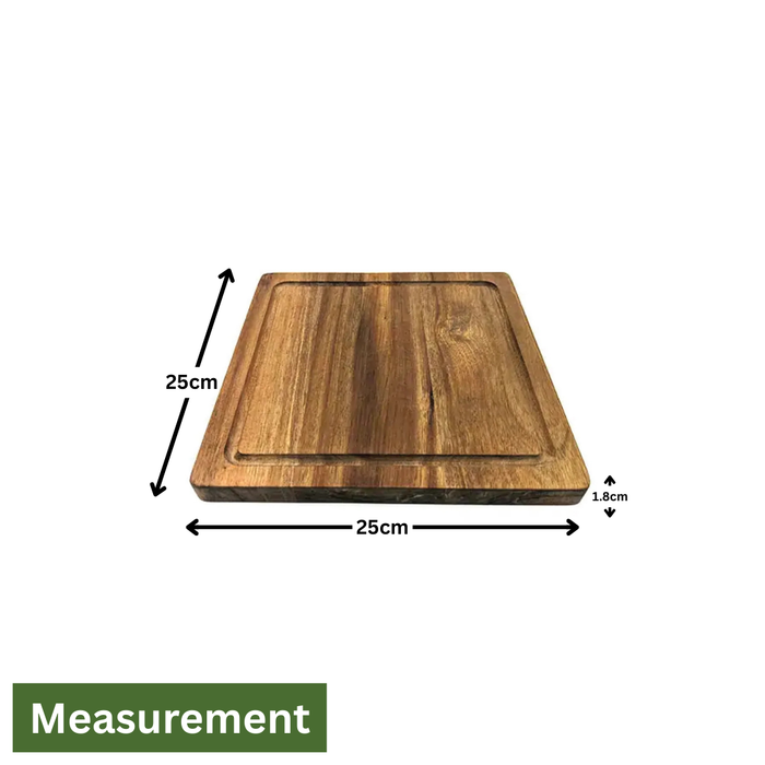 Acacia Wood Reversible Serving & Cutting Board – Small