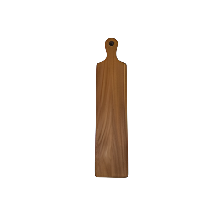 Rectangular Acacia Wood Paddle Serving Boards with Handle – Large, 10-Pack