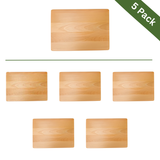 Beech Wood Cutting Boards - Small, 5-Pack