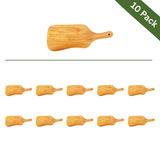 Acacia Wood Serving & Pizza Boards with Handle – Large, 10-Pack