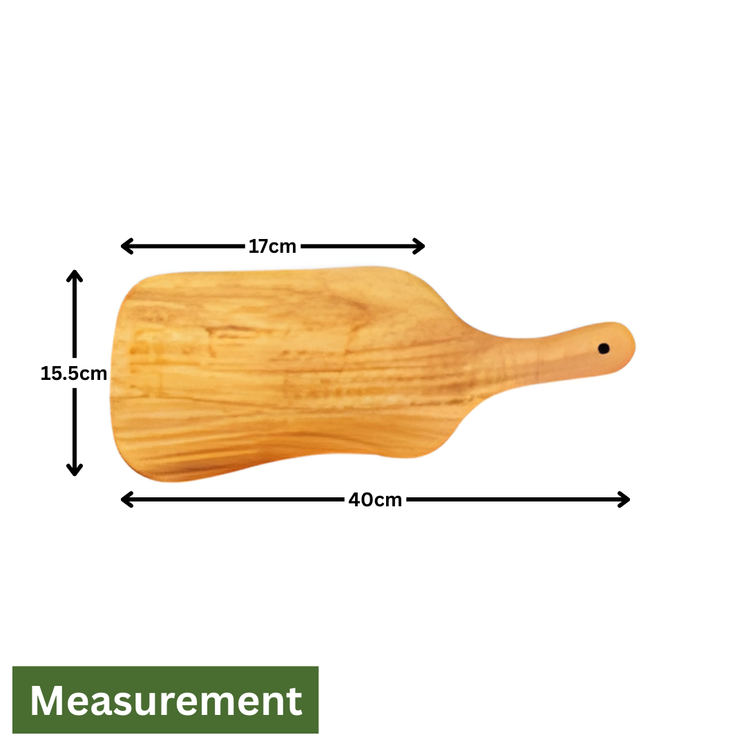 Acacia Wood Serving & Pizza Boards with Handle – Large, 10-Pack