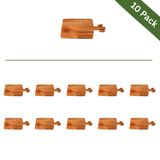 Acacia Wood Serving & Pizza Boards with Handle – Large, Carton Pack