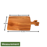 Acacia Wood Serving & Pizza Board with Handle – Large