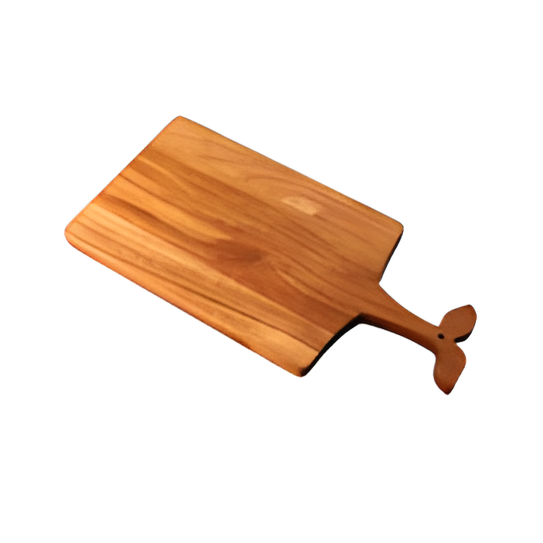 Acacia Wood Serving & Pizza Board with Sprout Handle - Large, 5-Pack