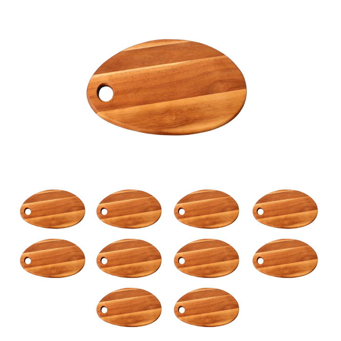 Acacia Wood Oval Serving & Pizza Board - Small 