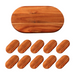 Acacia Wood Oval Serving & Cutting Board - Pack of 10